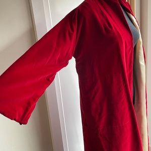 Vintage Opera Coat Cloak Red Velvet